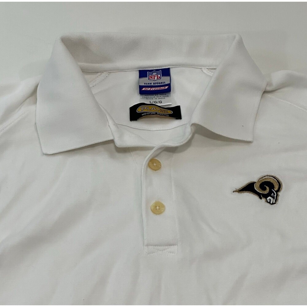 Reebok Men's NFL Team‎ Apparel LA Rams Short Sleeve Polo, Size Large